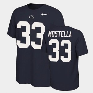 Men's Penn State Nittany Lions #33 Bryce Mostella Navy Name & Number Retro Name and Number T-Shirt 678849-915