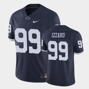 Men's Penn State Nittany Lions #99 Coziah Izzard Navy College Football Limited Jersey 653019-645