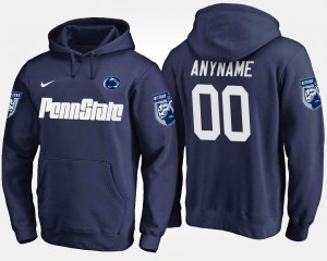 Men's Penn State Nittany Lions #00 Custom Navy Name and Number Hoodie 352629-205