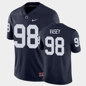 Men's Penn State Nittany Lions #98 Dan Vasey Navy Game College Football Jersey 395739-952