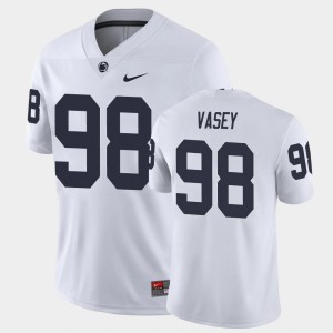 Men's Penn State Nittany Lions #98 Dan Vasey White Game College Football Jersey 797839-604