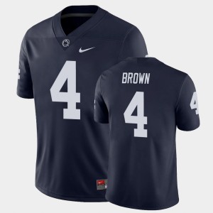 Men's Penn State Nittany Lions #4 Journey Brown Navy Game College Football Jersey 473940-255