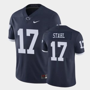 Men's Penn State Nittany Lions #17 Mason Stahl Navy College Football Limited Jersey 509059-405