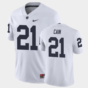 Men's Penn State Nittany Lions #21 Noah Cain White Game College Football Jersey 118659-201