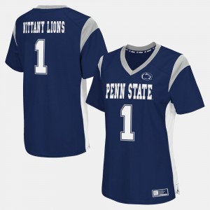 Women's Penn State Nittany Lions #1 Navy College Football Jersey 708215-746