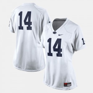 Women's Penn State Nittany Lions #14 White College Football Jersey 306008-378