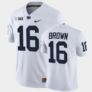 Men's Penn State Nittany Lions #16 Ji'Ayir Brown White Limited College Football Jersey 145813-102