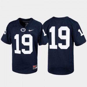 Youth Penn State Nittany Lions #19 Navy Football Untouchable Jersey 566462-207